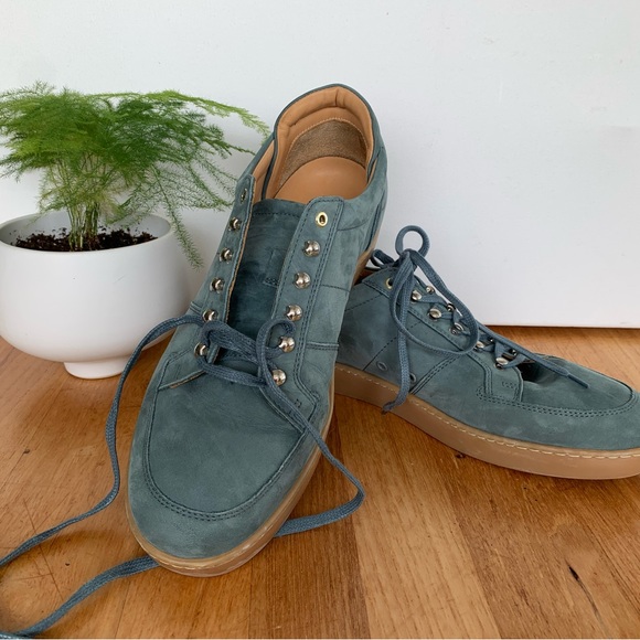 SOLD.       WANT Les Essentiels Lydd Suede Gum Sole Sneaker.       US 11/EU 44 - Picture 3 of 6